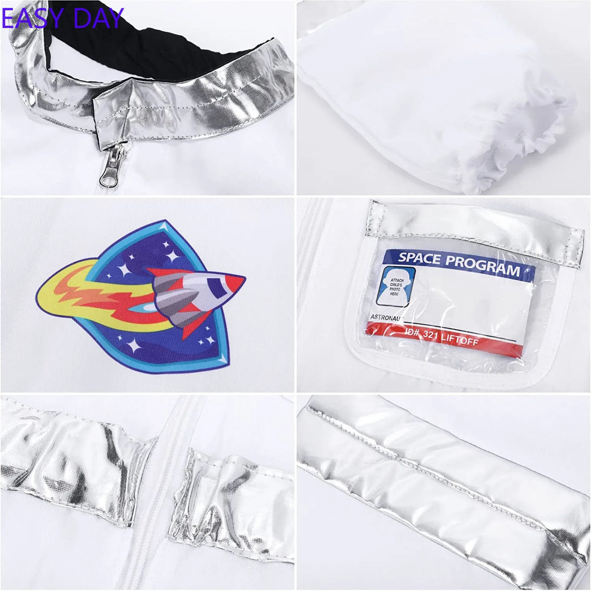 Astronaut Costume – Kids Space Jumpsuit for Halloween & Parties