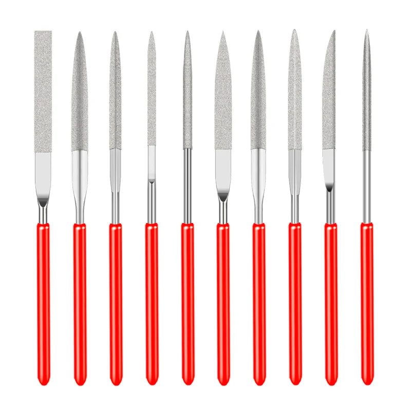 Diamond Needle File Set – 10-Piece Mini Files for Craft and Metalwork