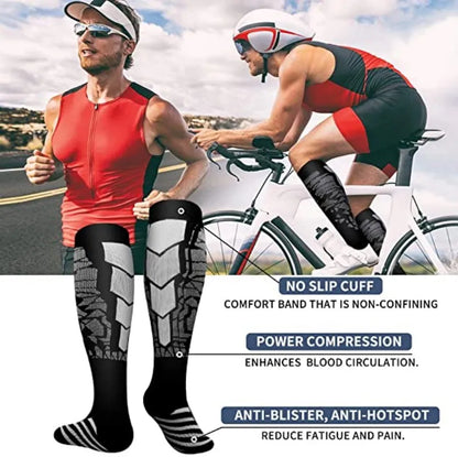 20-30 mmHg Compression Socks for Running, Travel and Sports