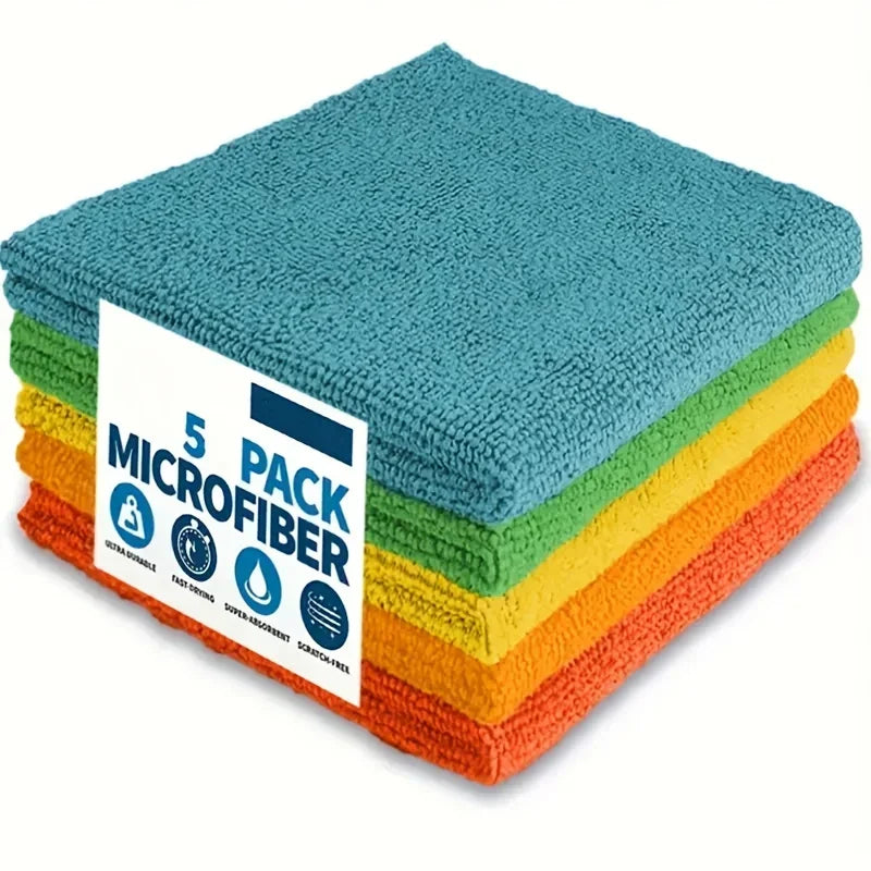 Microfiber Cleaning Cloth – Absorbent Kitchen & Bathroom Towel