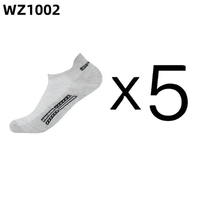 Men's Cotton Ankle Socks Breathable Low Cut Sports Socks 5 Pairs