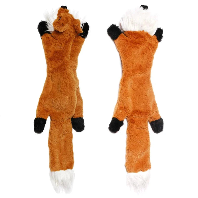 Stuffing Free Dog Toy – 45cm Plush Squeaky Crinkle Toy
