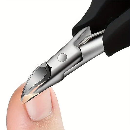 Nail Clippers for Thick Nails with Sharp Curved Stainless Steel Blade