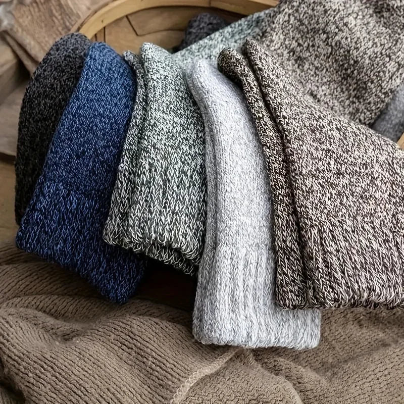 Men’s Warm Socks – Thick Towel Mid-Calf Winter Socks
