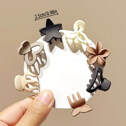 Small Hair Claw Clips Beige Mixed Pack for Girls – 5 to 30 Pieces