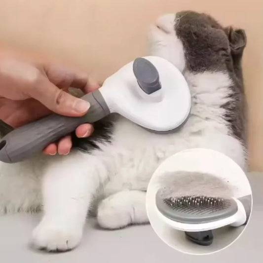 Cat Grooming Comb Stainless Steel Hair Remover & Dematting Tool
