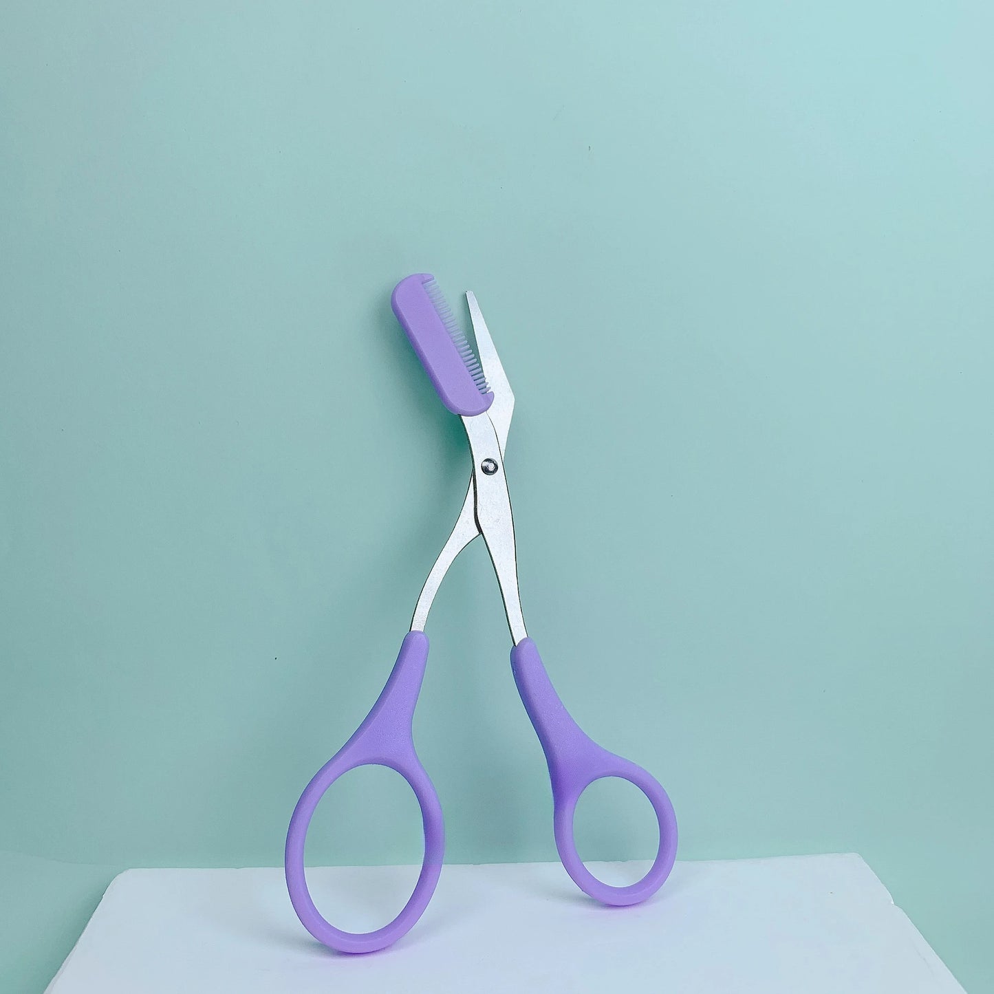 Eyebrow Trimming Scissors with Comb for Precision Grooming