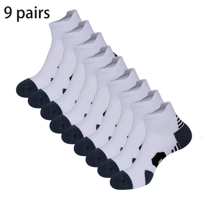 Non-Slip Sports Socks with Cushioned Bottom for Running & Basketball