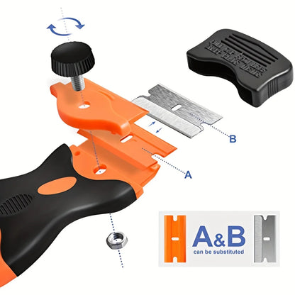 Razor Blade Scraper Set with 21 Pieces for Sticker Removal