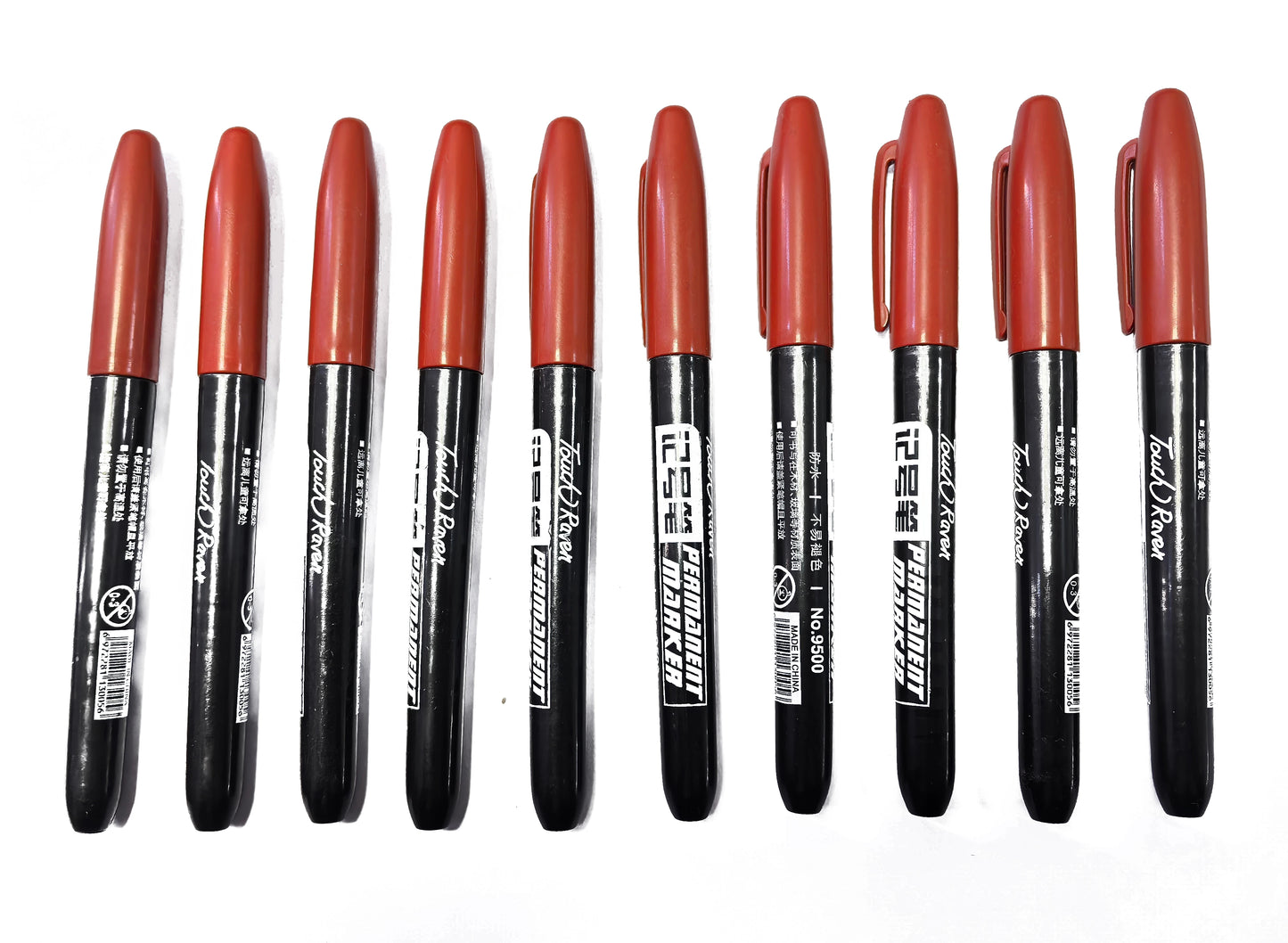 Permanent Markers 6-Piece Set with Waterproof Fine Tip Ink