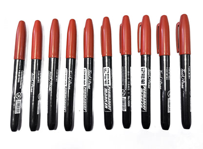 Permanent Markers 6-Piece Set with Waterproof Fine Tip Ink