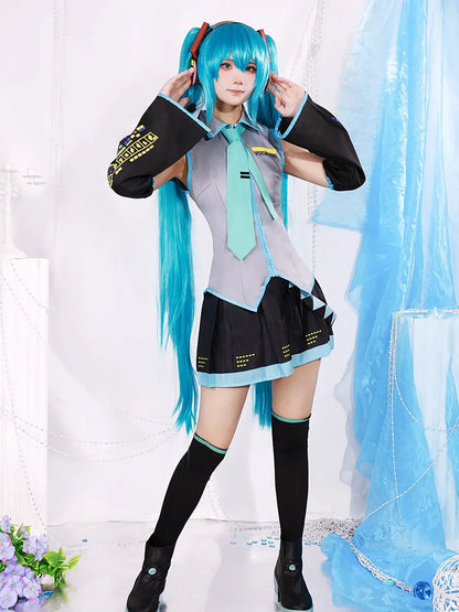 Anime Karakter Prestaties Kleding Hatsune  Anime Kleding Cosplay Kleding Rok Hetzelfde Pak Pruik Accessoires Halloween
