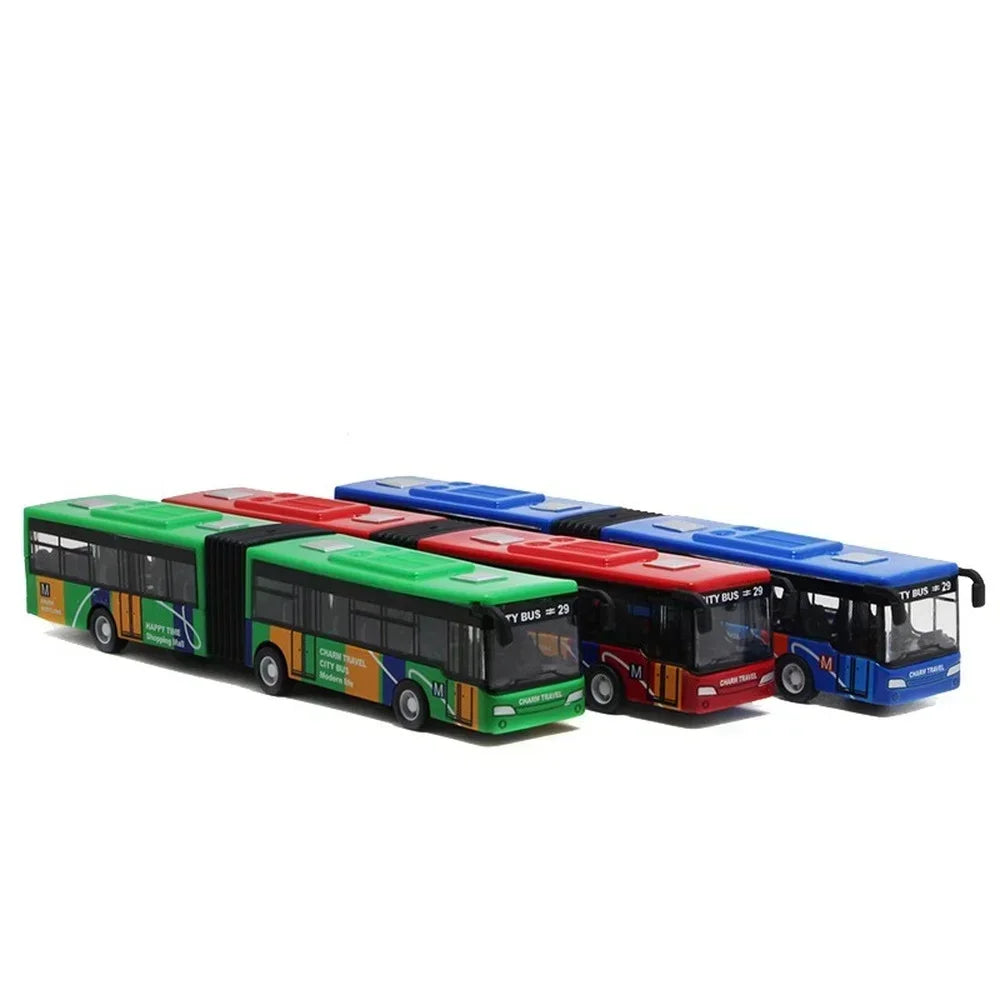 Die Cast City Bus 1:64 Alloy Pull Back Model Toy