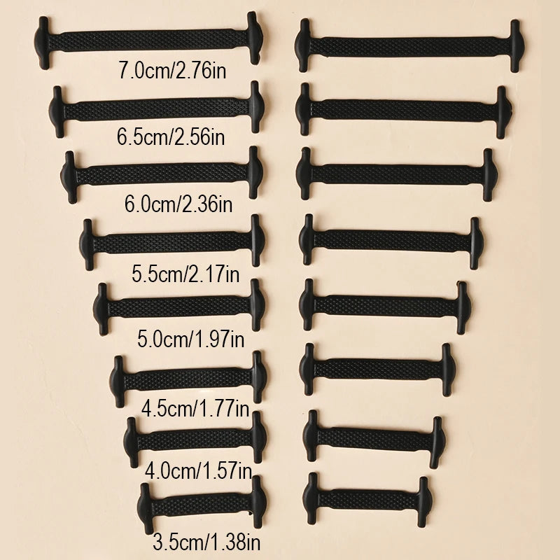 No Tie Shoelaces Silicone Elastic Laces for Easy Slip-On Shoes