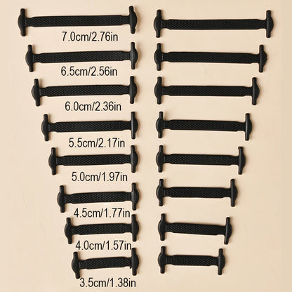 No Tie Shoelaces Silicone Elastic Laces for Easy Slip-On Shoes