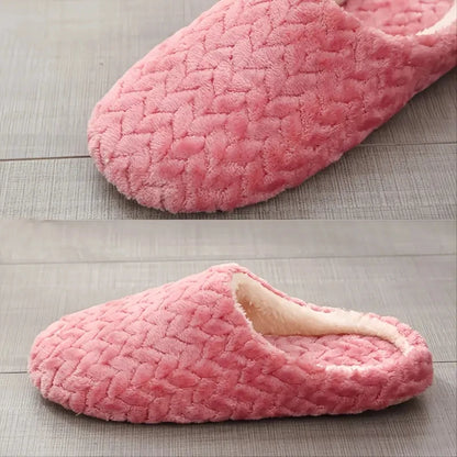 Fluffy Home Slippers – Soft Plush Indoor Slides for Men and Women