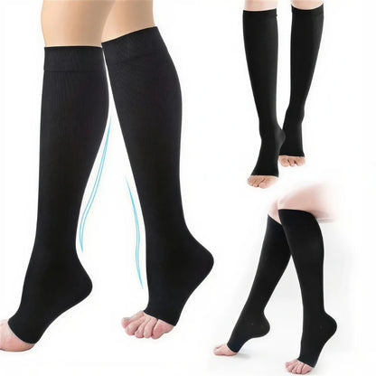 Compression Socks Knee High Toeless Support