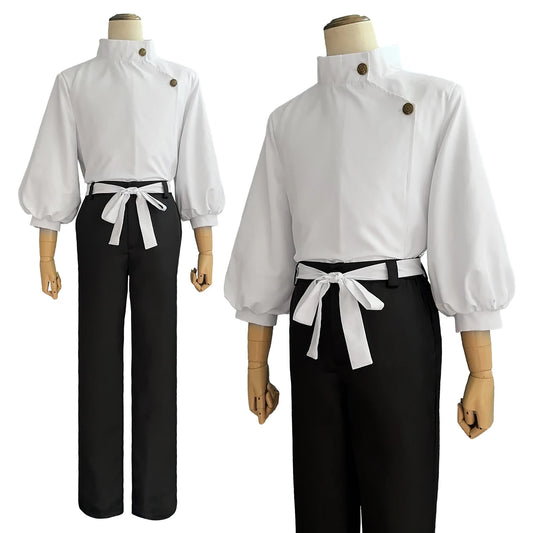 HOLOUN Jujutsu JJK Manga Anime Yuta Okkotsu Cosplay Costume Wig Jacket Black Pants Uniform Rose Net Synthetic Halloween