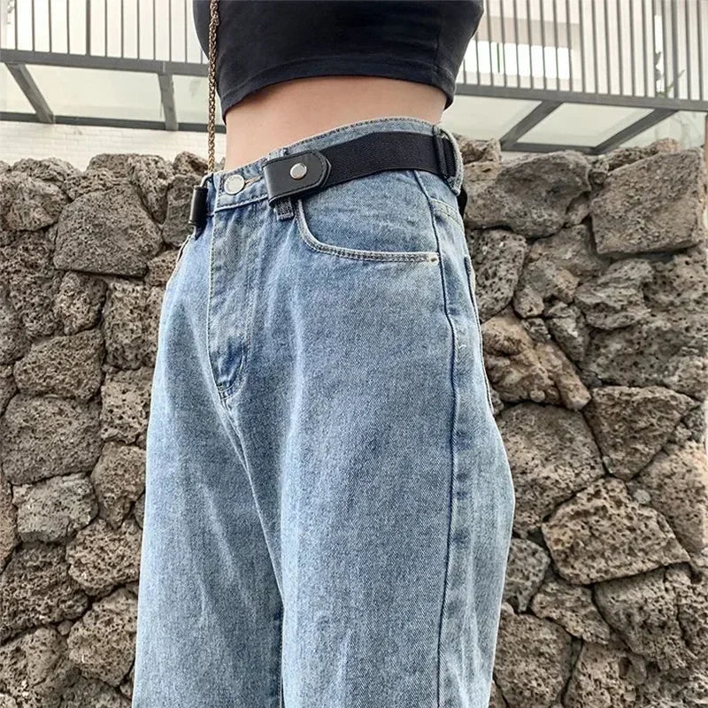 Buckle Free Belt Adjustable Elastic Waist Belt for Jeans and Pants