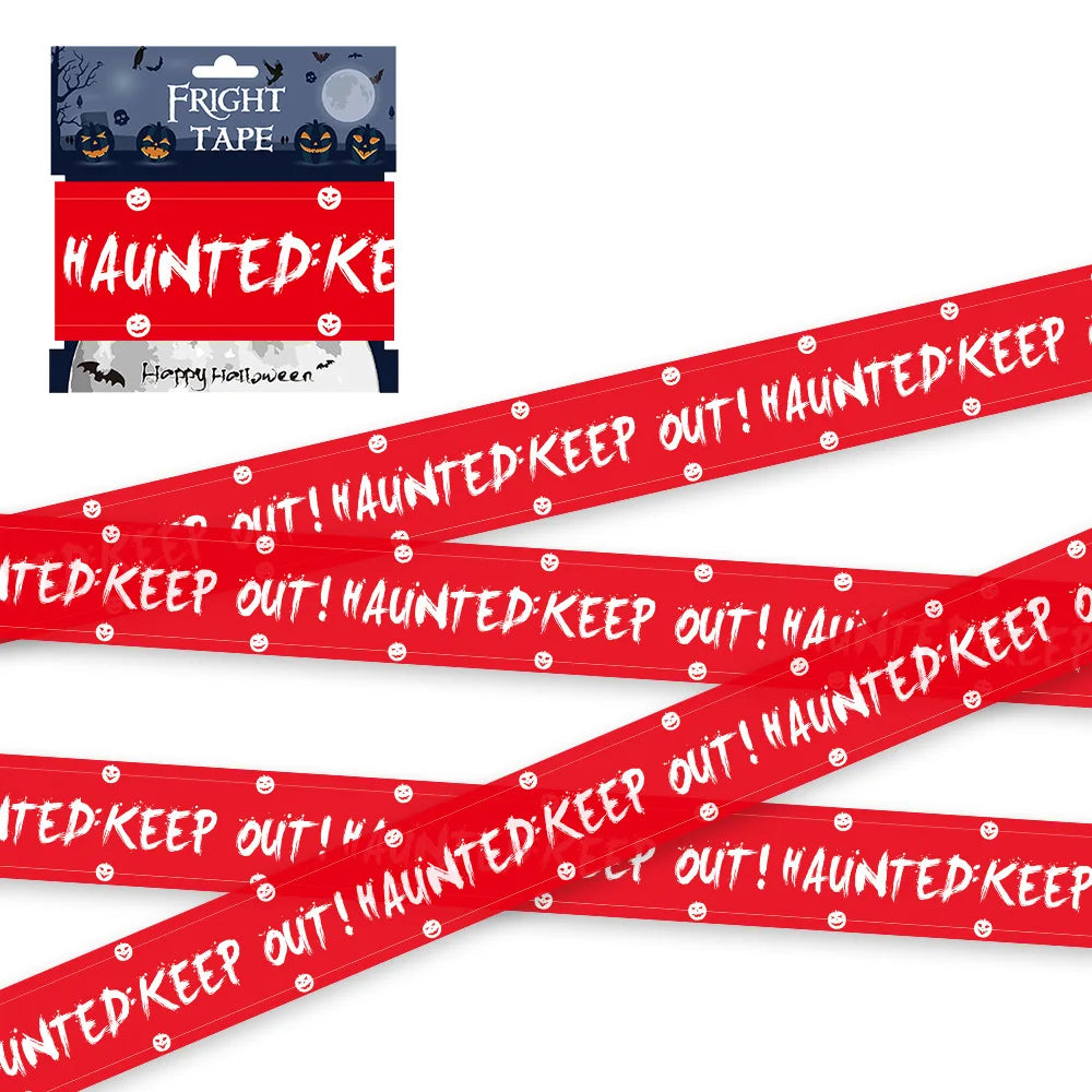 Halloween Warning Tape – Skull Design Spooky Party Decoration