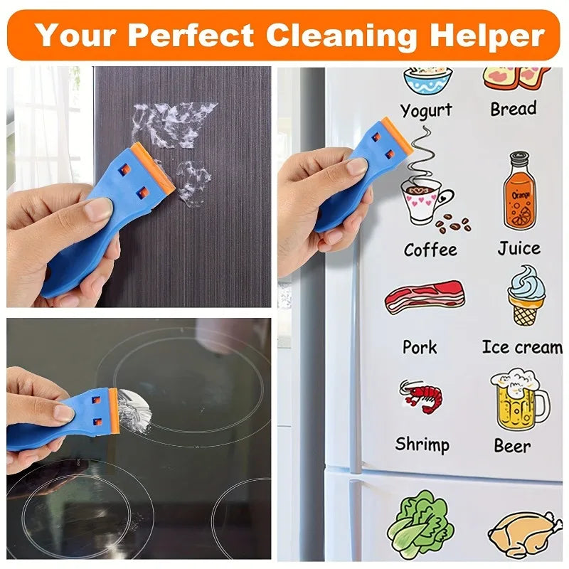 Plastic Razor Scraper for Glass, Stickers & Glue Removal
