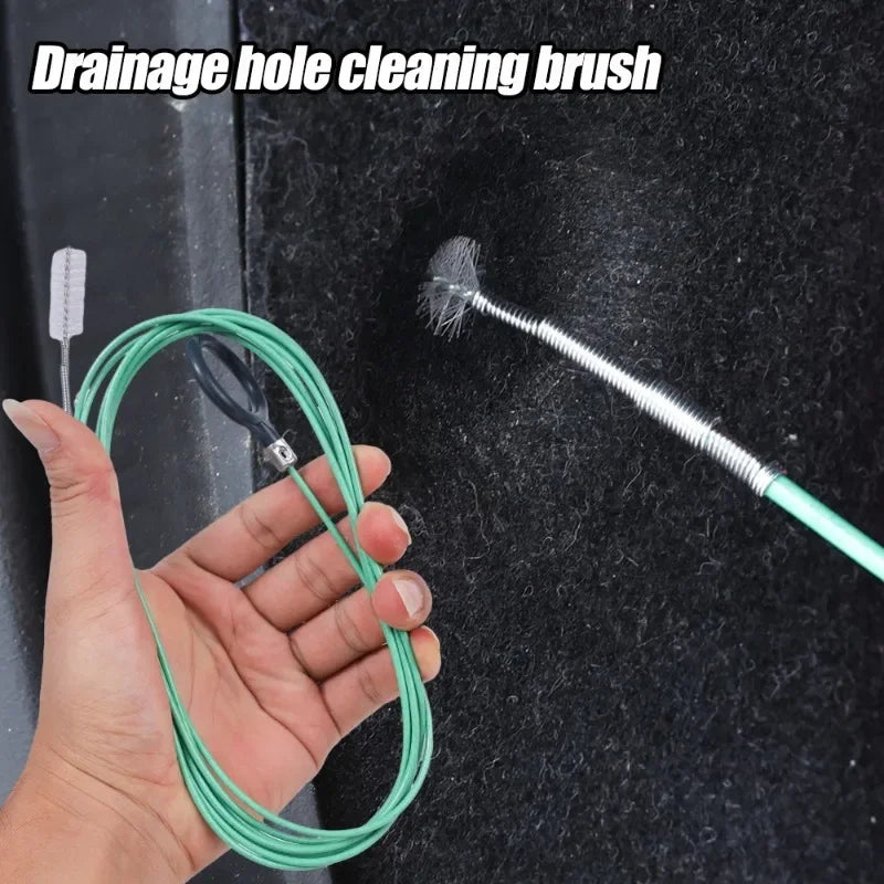 Car Drain Cleaning Brush – 2M Flexible Sunroof Drain Unclogger