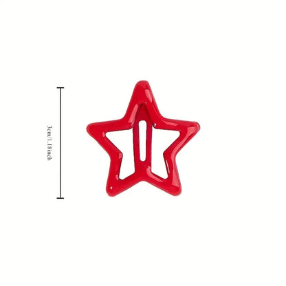 Star Hair Clips – 20 Colorful Barrettes for Girls and Women