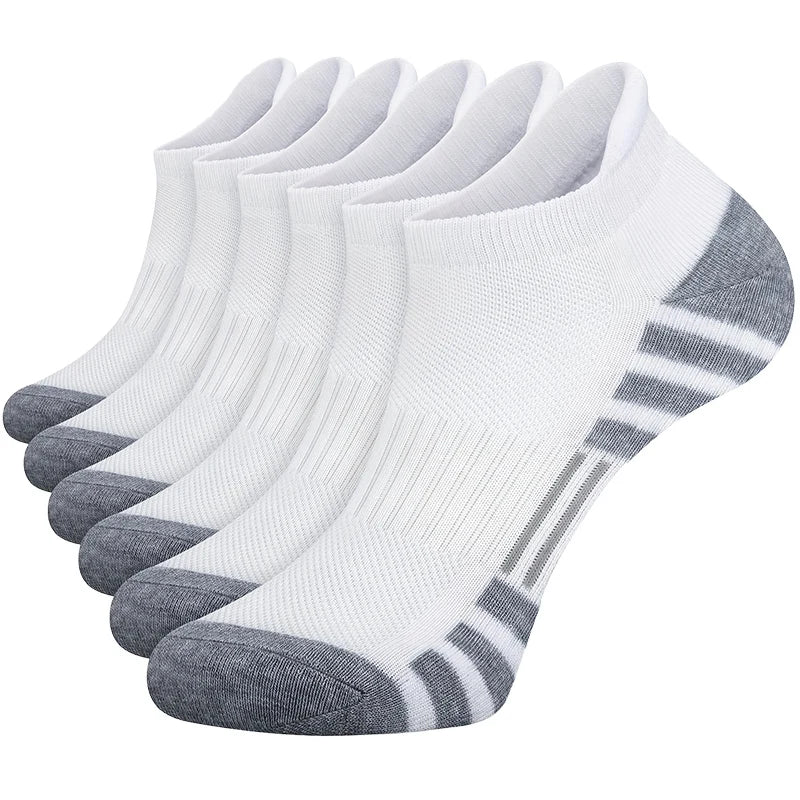 Men's Gym Socks – Breathable Crew Sports Socks, 6 or 12 Pairs
