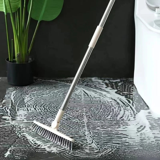 Bathroom Floor Scrub Brush – Long Handle Hard Bristle