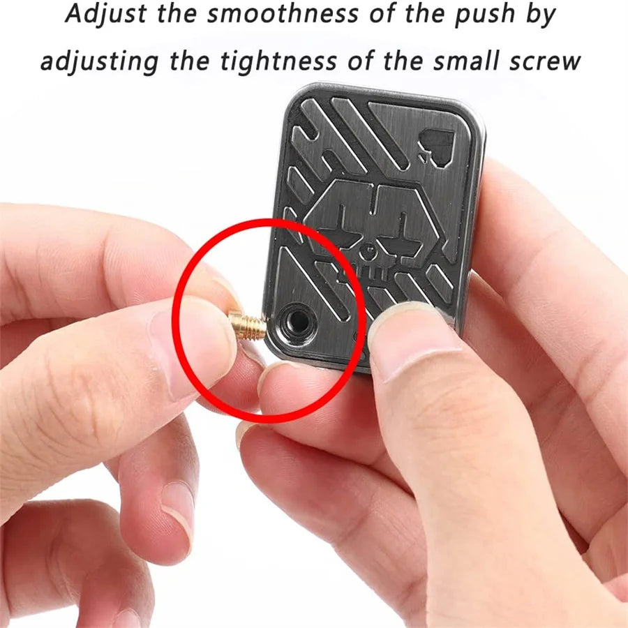 Metal Fidget Slider – Push Card Haptic Desk Toy for Teens & Adults