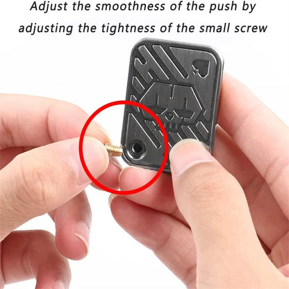 Metal Fidget Slider – Push Card Haptic Desk Toy for Teens & Adults