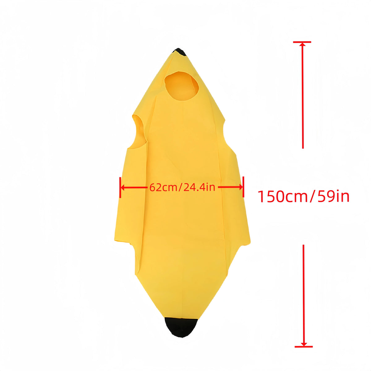Banana Costume – Funny Yellow Fruit Cosplay Suit for Adults