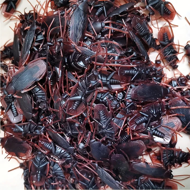 Fake Cockroach Toy – Realistic Prank Insect 50-Piece Set