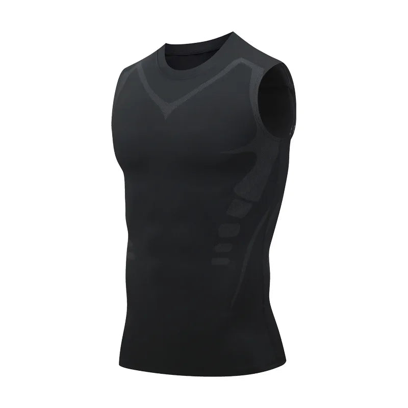 Men's Compression Tank Top Sleeveless Quick Dry Gym Workout Shirt