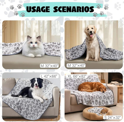Dog Blanket – Soft Washable Pet Blanket for Dogs, Puppies & Cats