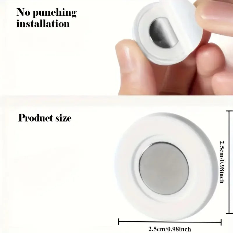 Magnetic Remote Control Holder 3 Pack Wall Mount No Drill Organizer