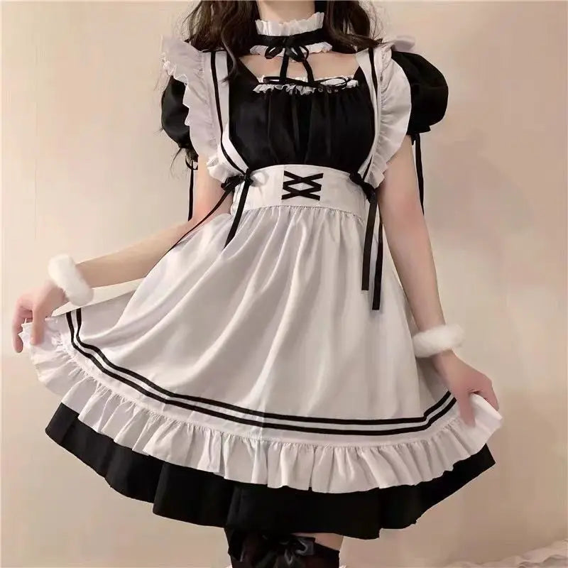 Maid Cosplay Cute Lolita Maid Costumes Women Lovely ostume Animation Show Japan Outfit Dress Plus Size Lolita
