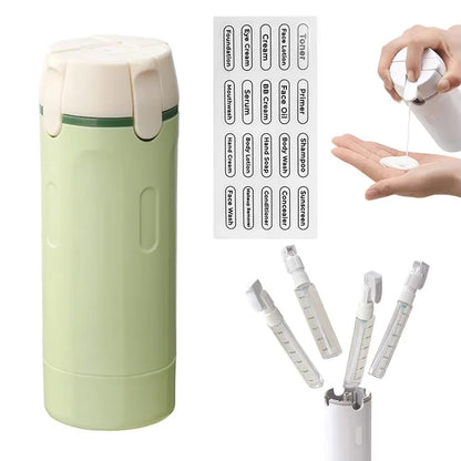 Travel Bottles – 4-in-1 Refillable Toiletry Container Set
