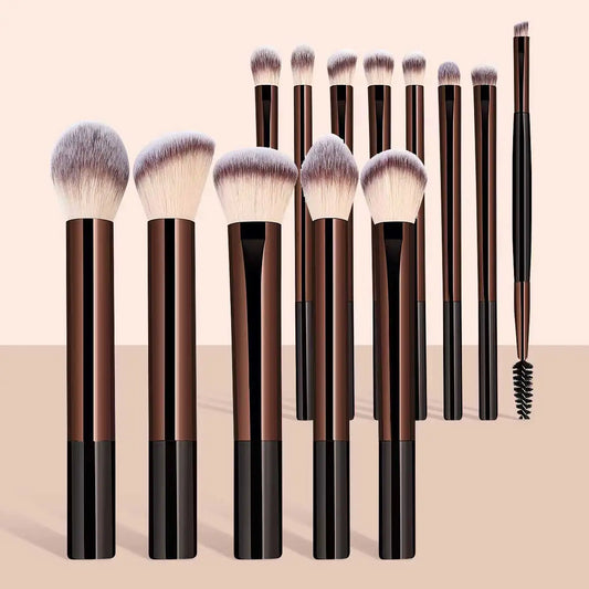 13PCS Makeup Brush Set – Foundation, Concealer, Powder & Eyeshadow Brushes