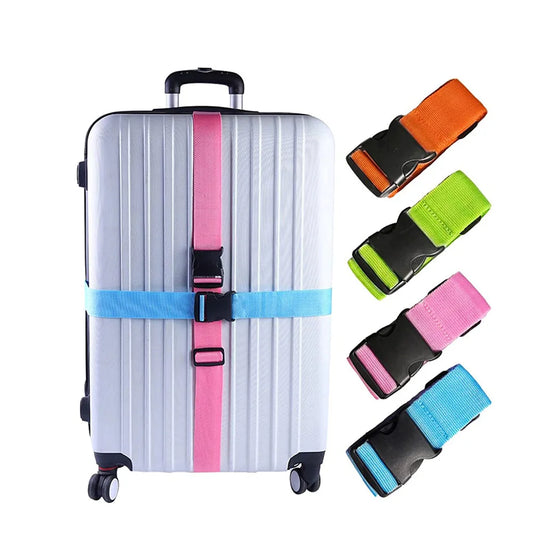 Adjustable Luggage Strap 2m Suitcase Belt with Secure Buckle