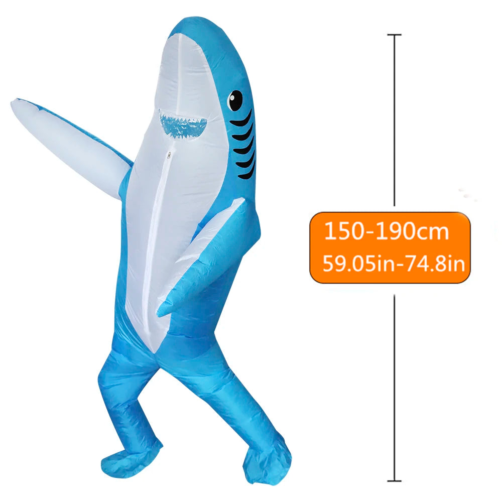 Inflatable Shark Costume – Cute Animal Halloween Dress-Up Suit