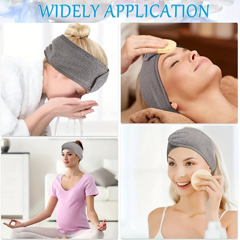 Adjustable Spa Headband for Makeup, Face Wash, Yoga & Shower