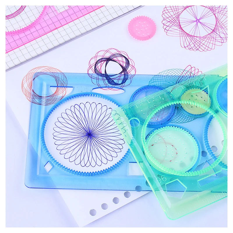 Spirograph Drawing Set – Geometry Stencils for Creative Art