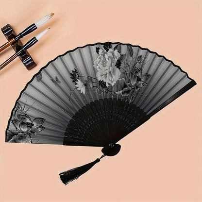 Hand Folding Fan – Colorful Bamboo Accessory for Weddings & Parties