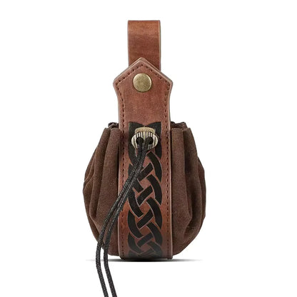Medieval Viking Waist Bag Retro Drawstring Purse Pouch  Coin Pouch Portable Coin Purse for Renaissance Fairs LARP Cosplay Party
