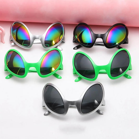 Funny Party Sunglasses Rainbow Lens Alien Glasses for Halloween