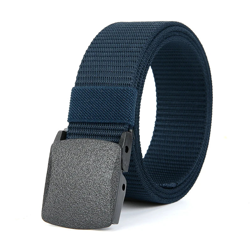 Men's Tactical Nylon Belt with Automatic Buckle for Outdoor Use