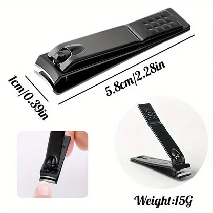 Stainless Steel Nail Clipper Set with Glass File – 4 Piece Manicure Kit