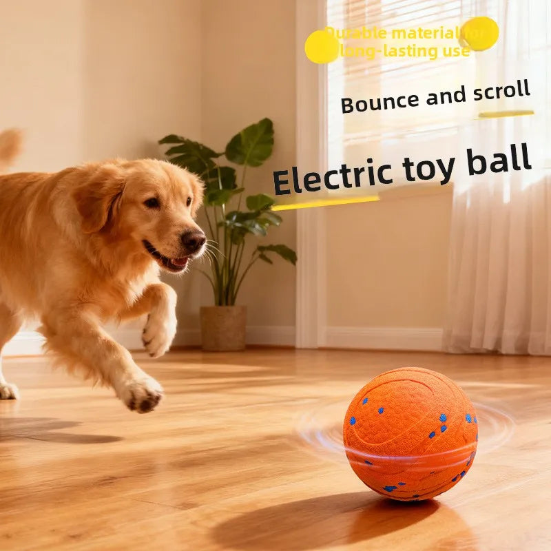 Interactive Dog Ball – Rechargeable Chew Resistant Pet Toy