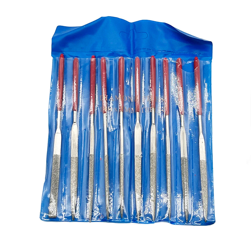 Diamond Needle File Set – 10-Piece Mini Files for Craft and Metalwork